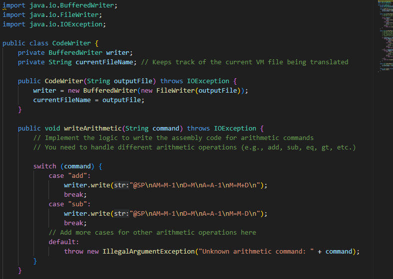 Solved In my codeWriter.java in need help with implementing | Chegg.com