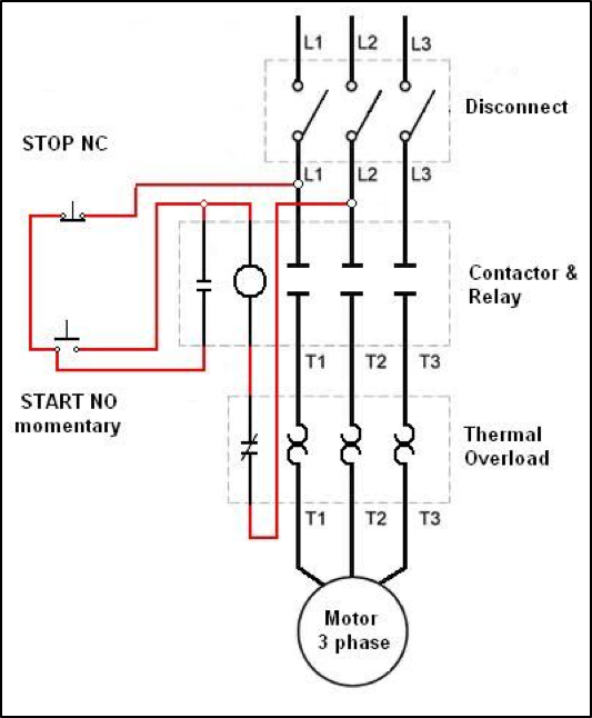 3 Phase Pump Motor Starter Wiring Diagram