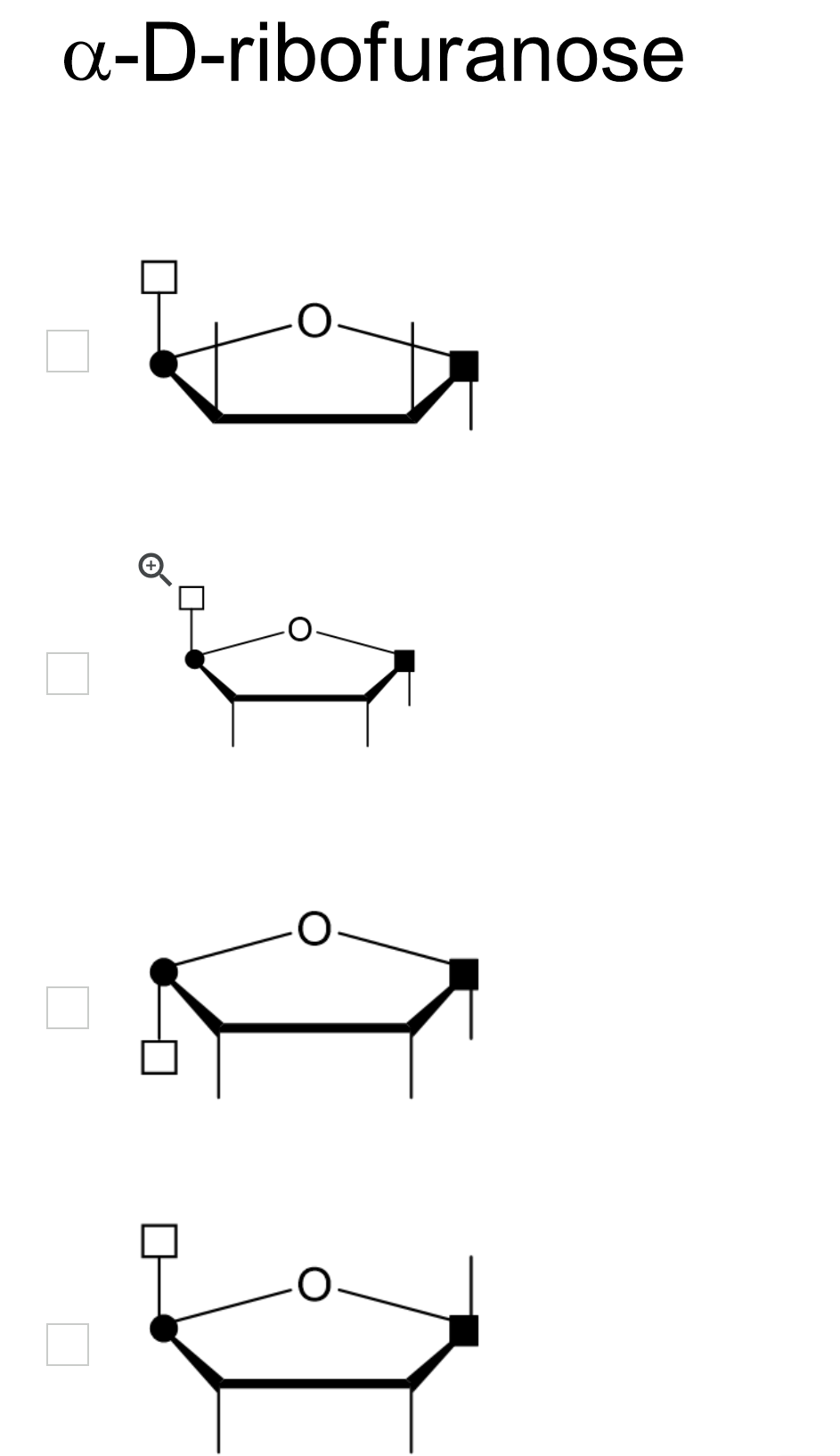Solved a-D-ribofuranose | Chegg.com