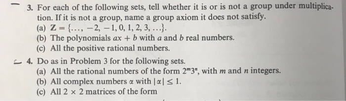 Solved 3. For each of the following sets, tell whether it is | Chegg.com