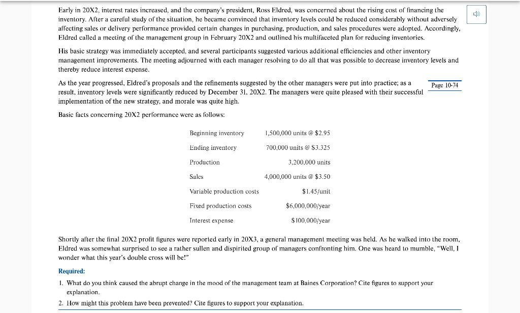 Solved using absorption versus variable costing lo 10 12 chegg