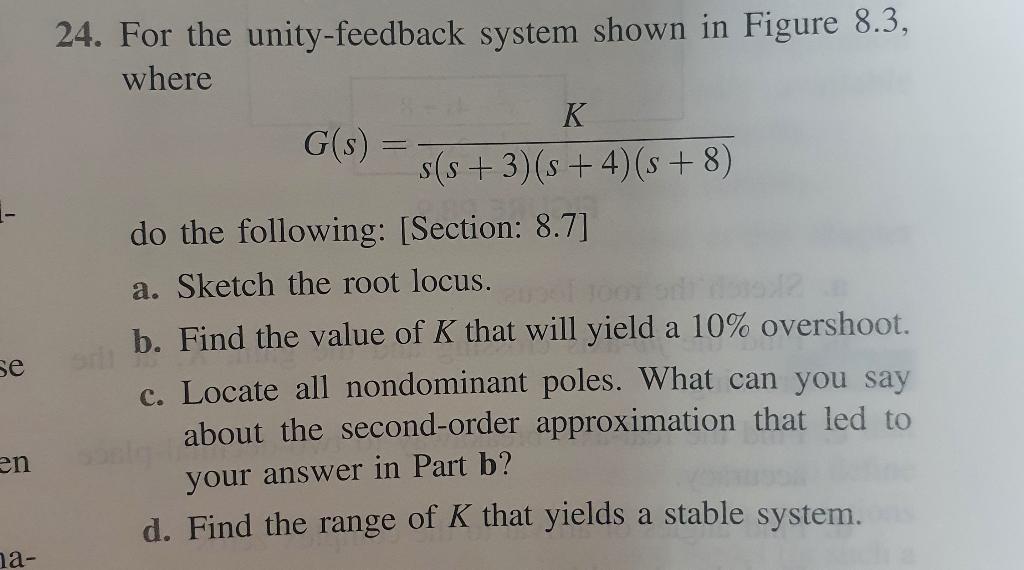 Solved (use MATLAB to find root locus and find the close | Chegg.com