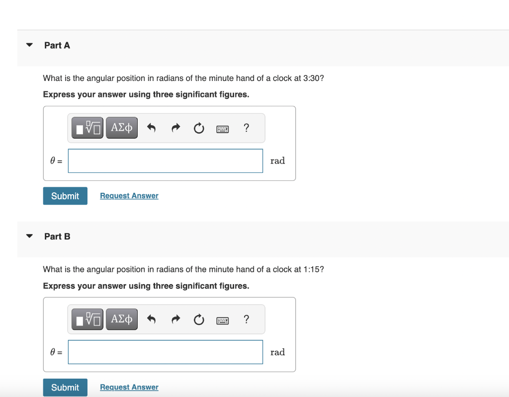 What is the angular position in radians of the minute | Chegg.com