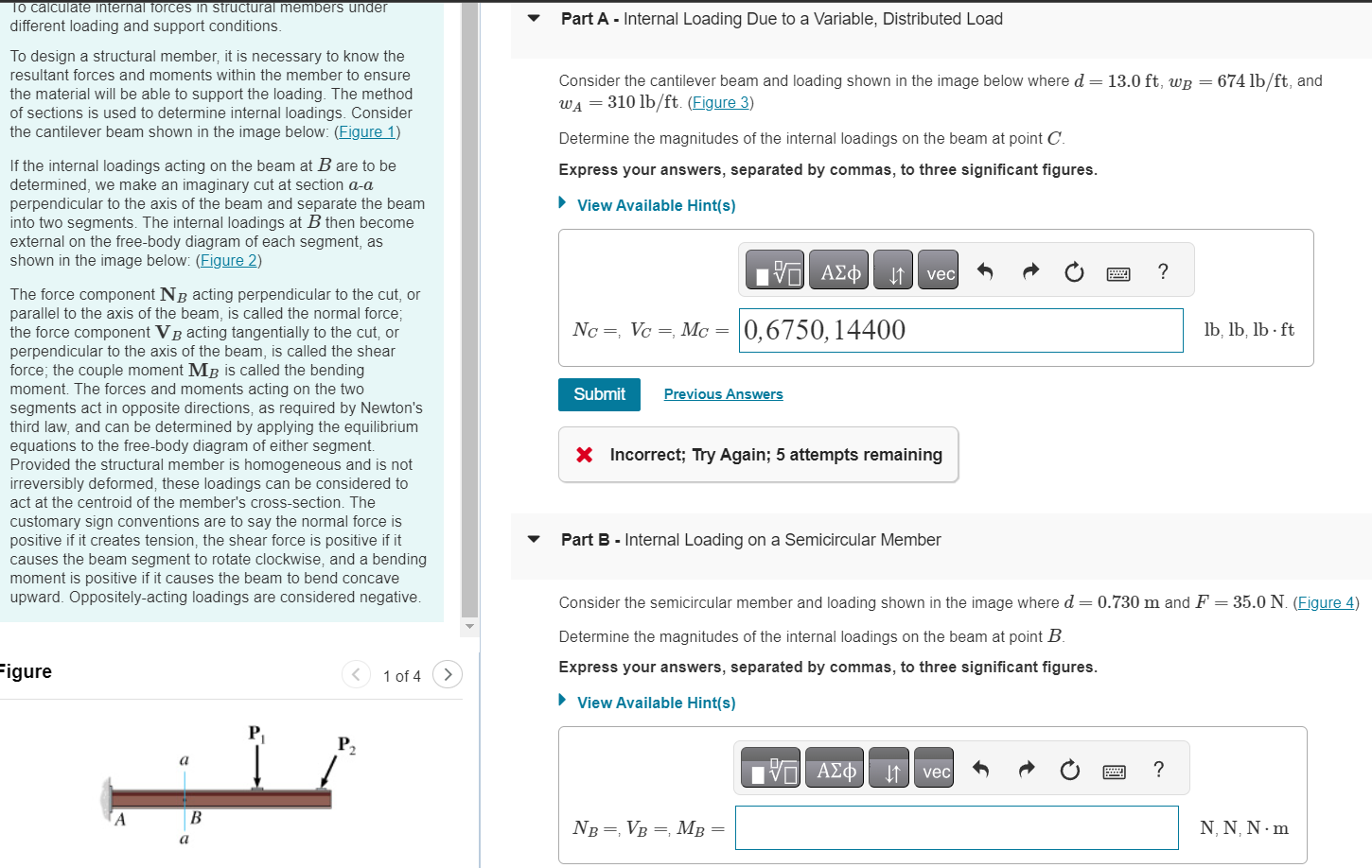 Io Calculate Internal Torces In Structural Members | Chegg.com