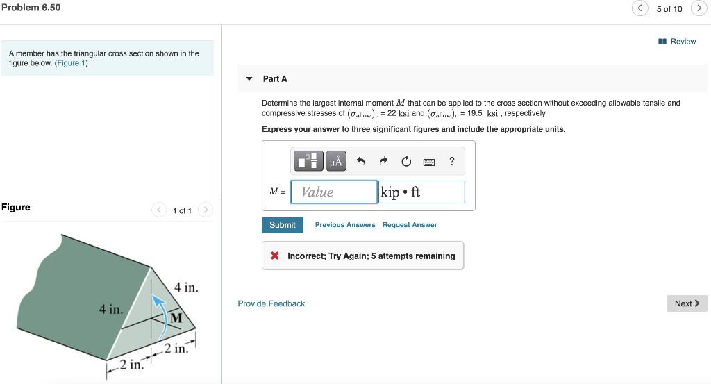 Solved Problem 6.50 5 of 10 In Review A member has the | Chegg.com