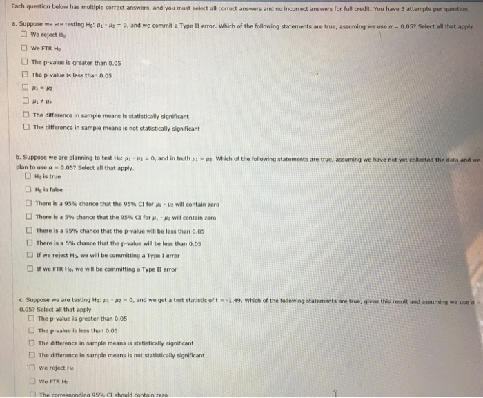 Solved h question below has multiple correct answers, and | Chegg.com