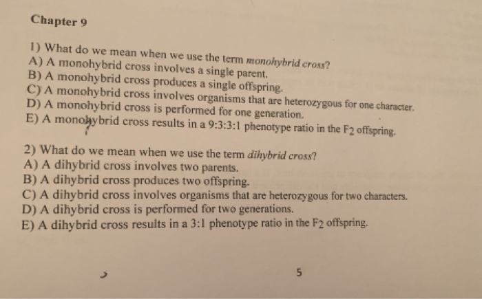 Solved Chapter 9 1) What Do We Mean When We Use The Term