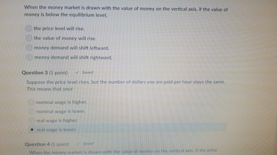 value of money and price level are related