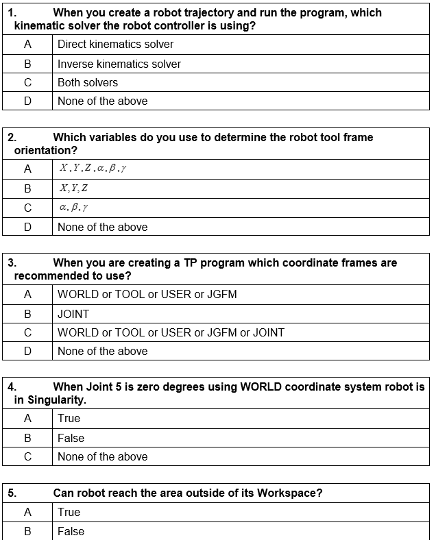 Robot Movement Llr Java Program Question Paper Solved When you create a robot trajectory and run the | Chegg.com
