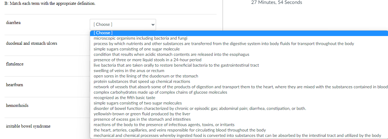 Solved B: Match Each Term With The Appropriate Definition. | Chegg.com