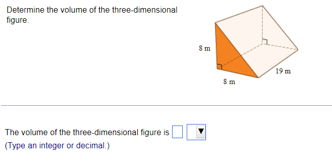 Solved Determine the volume of the three-dimensional | Chegg.com