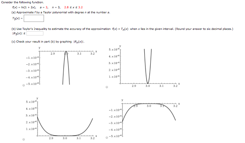 Solved Consider the following function. f(x) = ln(1 + 2x), a | Chegg.com