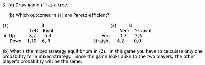 Solved Draw Game (1) As A Tree. (b) Which Outcomes In (1) | Chegg.com