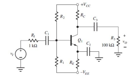 Solved What is the voltage gain of the common-emitter | Chegg.com