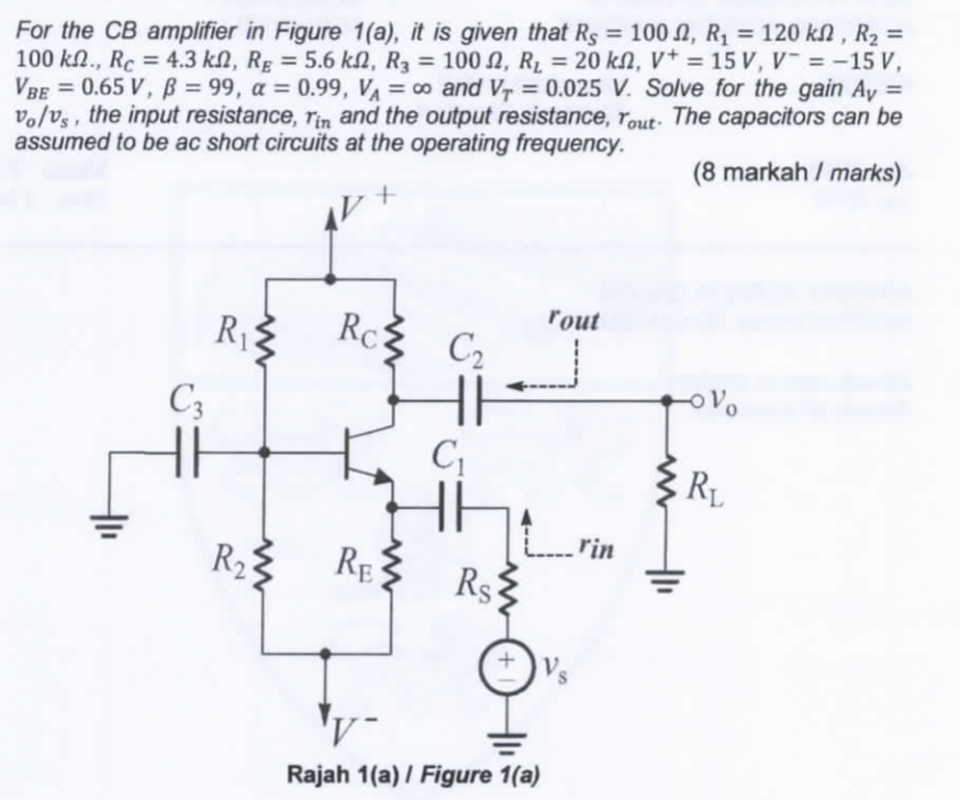 cb amplifier experiment