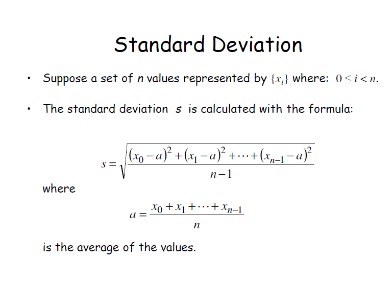 Solved Exercise 4: Standard Deviation The standard-Deviation | Chegg.com