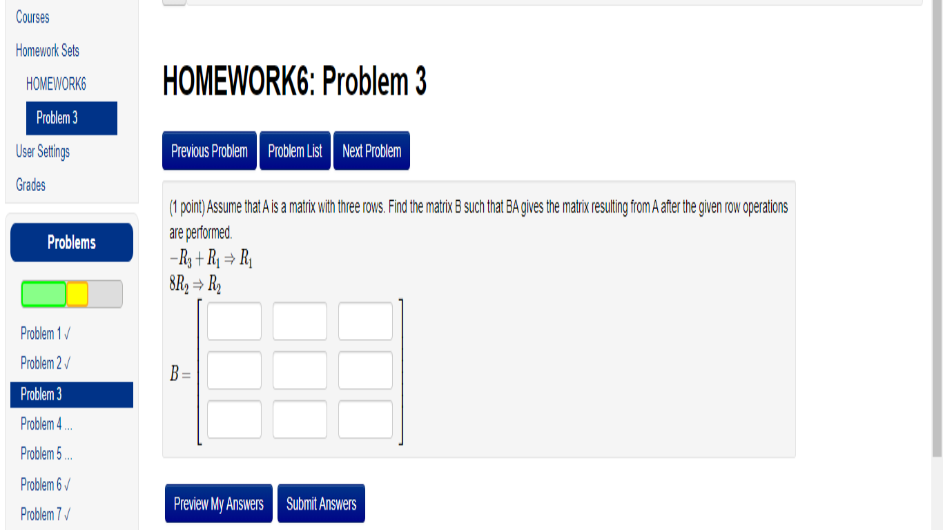 Solved Courses Homework Sets HOMEWORK6 HOMEWORK6: Problem 3 | Chegg.com
