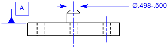 Solved 17. The .500 diameter pin in the drawing above is | Chegg.com