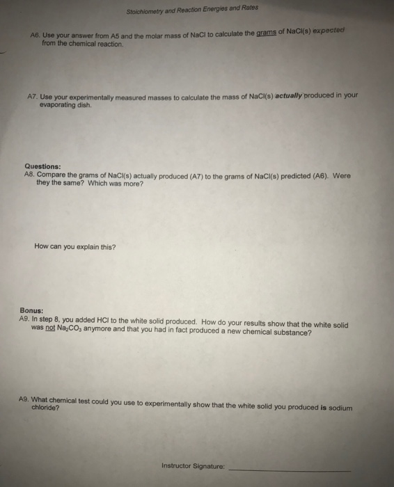Solved In this part of the experiment, you will perform a | Chegg.com