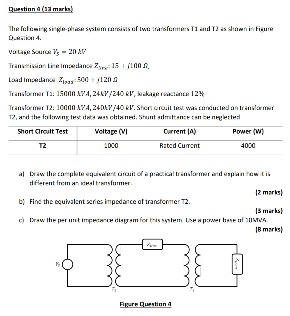 Solved The Following Single-phase System Consists Of Two | Chegg.com