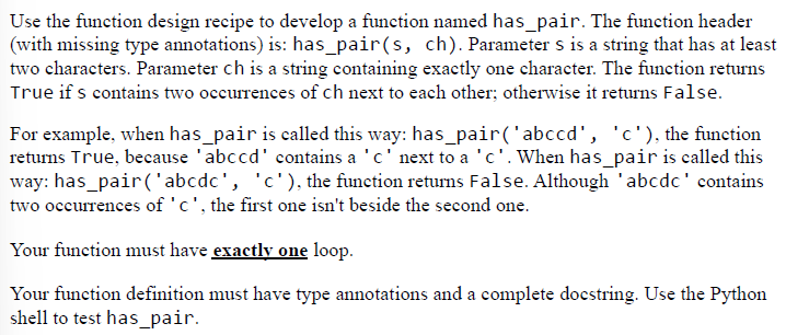 Solved Use the function design recipe to develop a function | Chegg.com