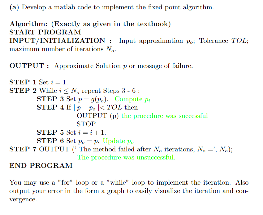 Solved The following is a question that uses Matlab. I am | Chegg.com