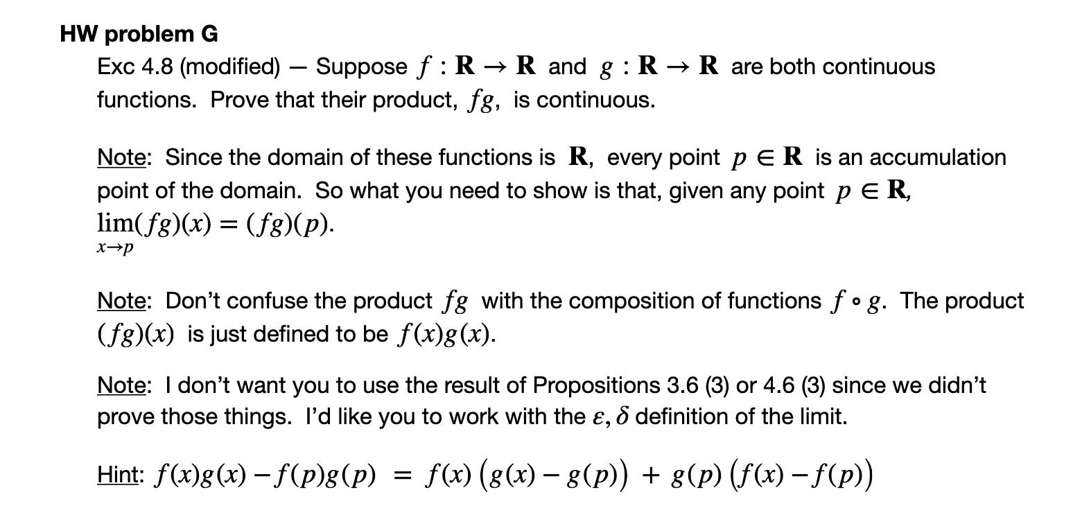 Solved Suppose F R R And G R R Are Both Continu Chegg Com