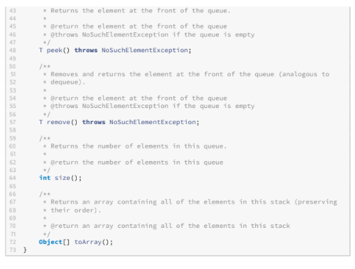 Solved Queue use java please use interface as | Chegg.com