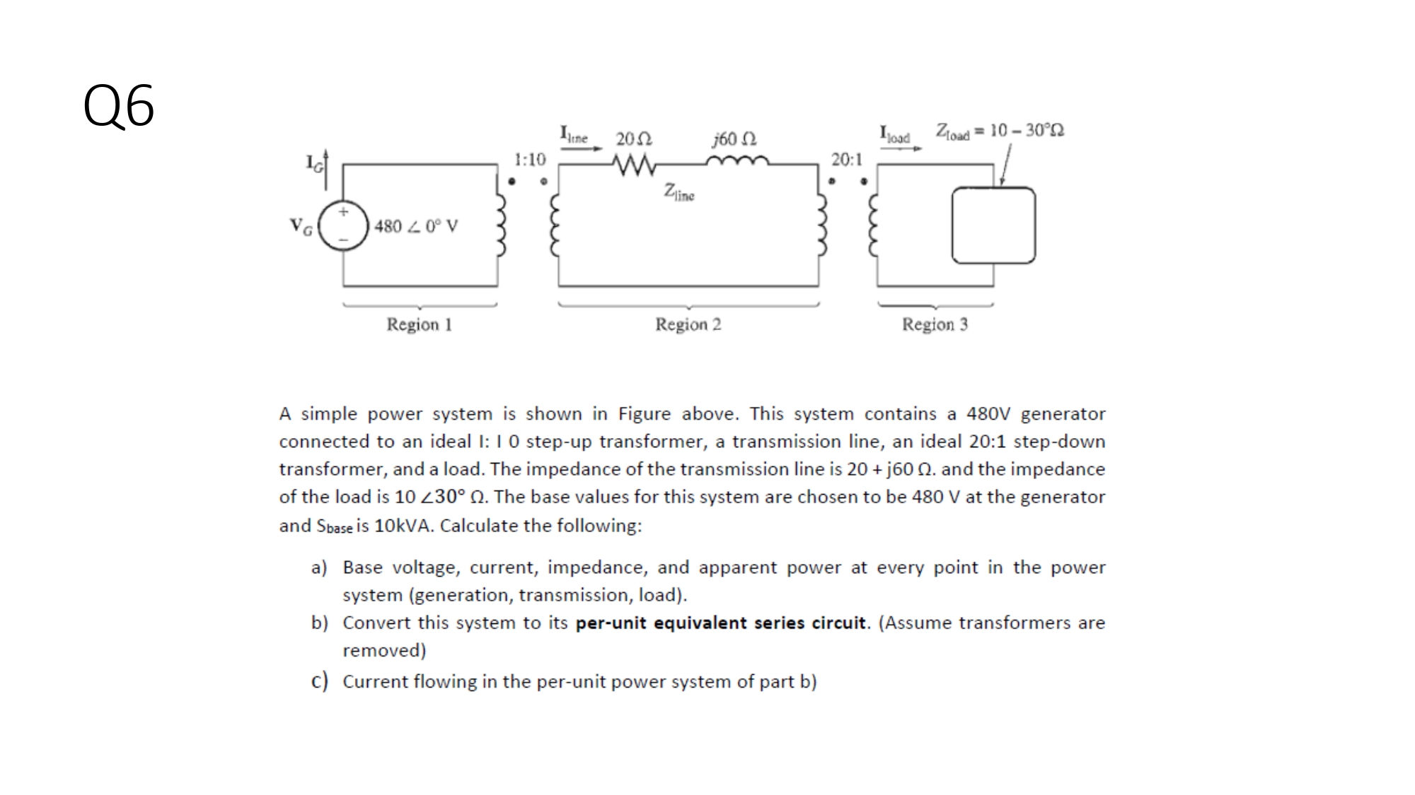 Solved A simple power system is shown in Figure above. This | Chegg.com