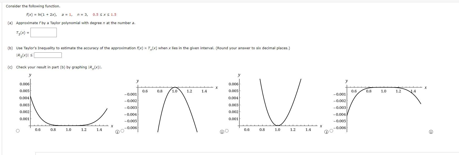 Solved Consider The Following Function F X In 1 2x A