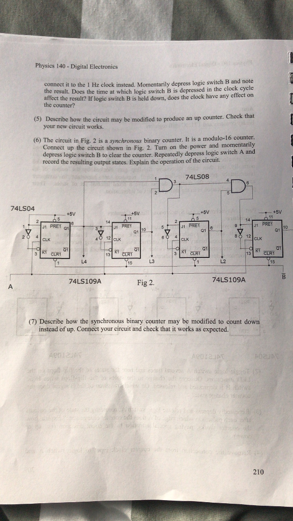 Solved Physics 140 Digital Electronics EXPERIMENT 4 BINARY