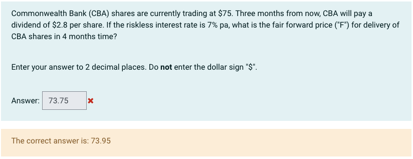 Commonwealth bank share price