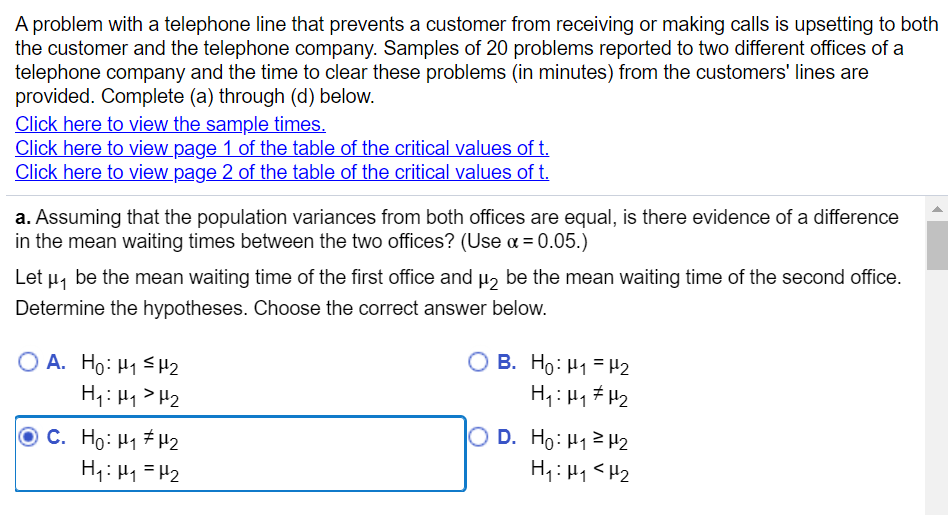 Statics Telephone Line Problem Solved A problem with a telephone line that prevents a | Chegg.com
