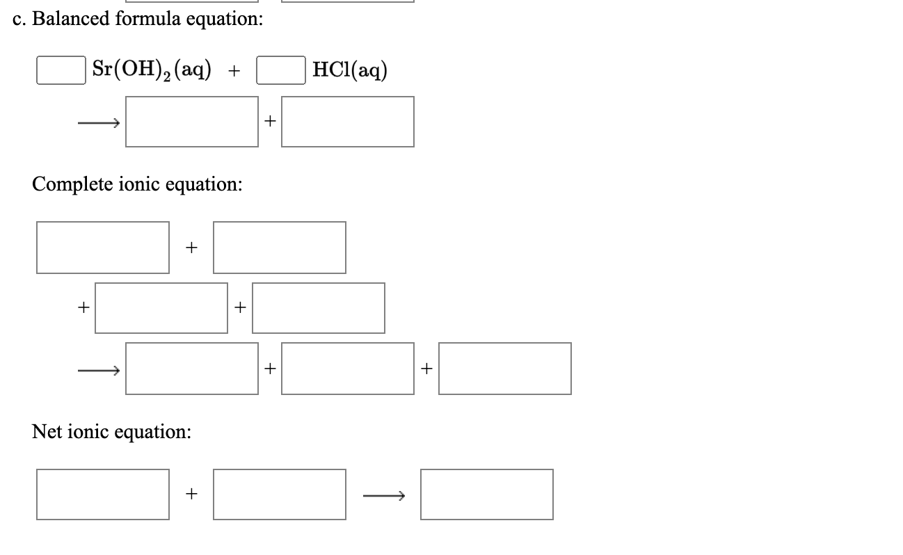 Solved Write the balanced formula, complete ionic, and net | Chegg.com