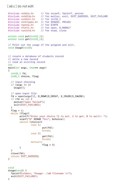 Solved C coding in Linux shell script Instructions: The | Chegg.com