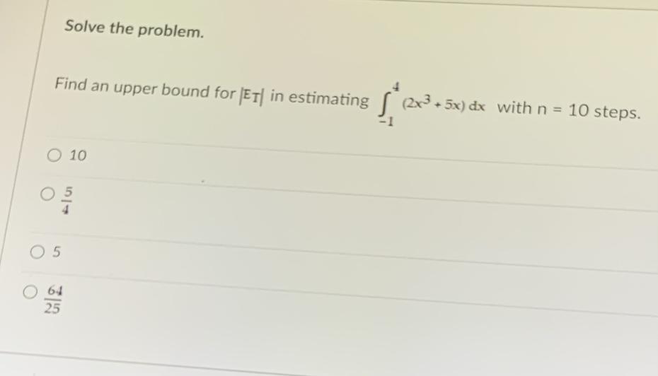 Solved Find an upper bound for ∣ET∣ in estimating | Chegg.com