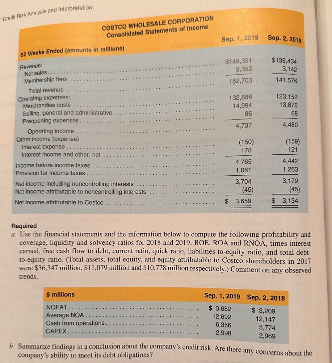 Solved Costco Wholesale Corporation Consolidated Balance