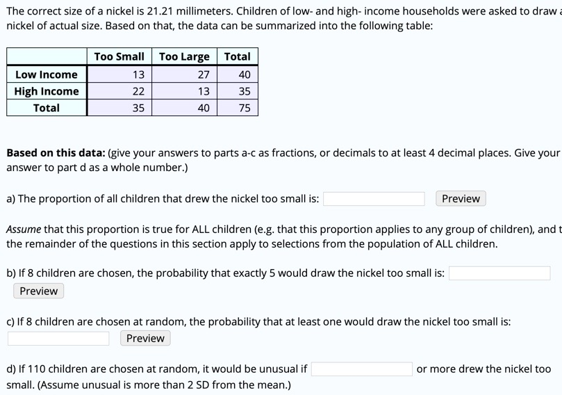 Solved The correct size of a nickel is 21.21 millimeters.