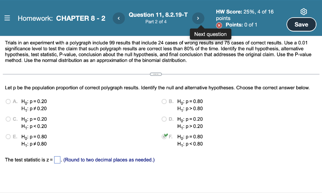 Solved = Homework: CHAPTER 8 - 2