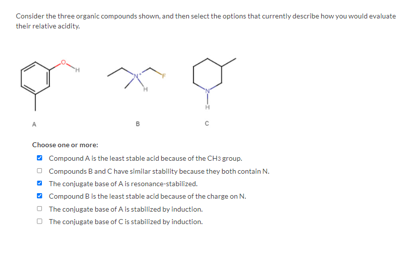 Consider The Three Organic Compounds Shown, And Then | Chegg.com