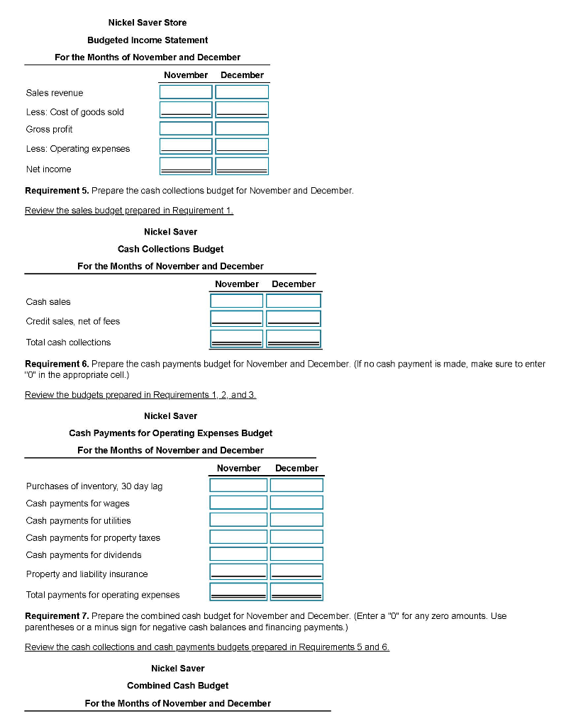 Solved 10. Nickel Saver Store is a local discount store with