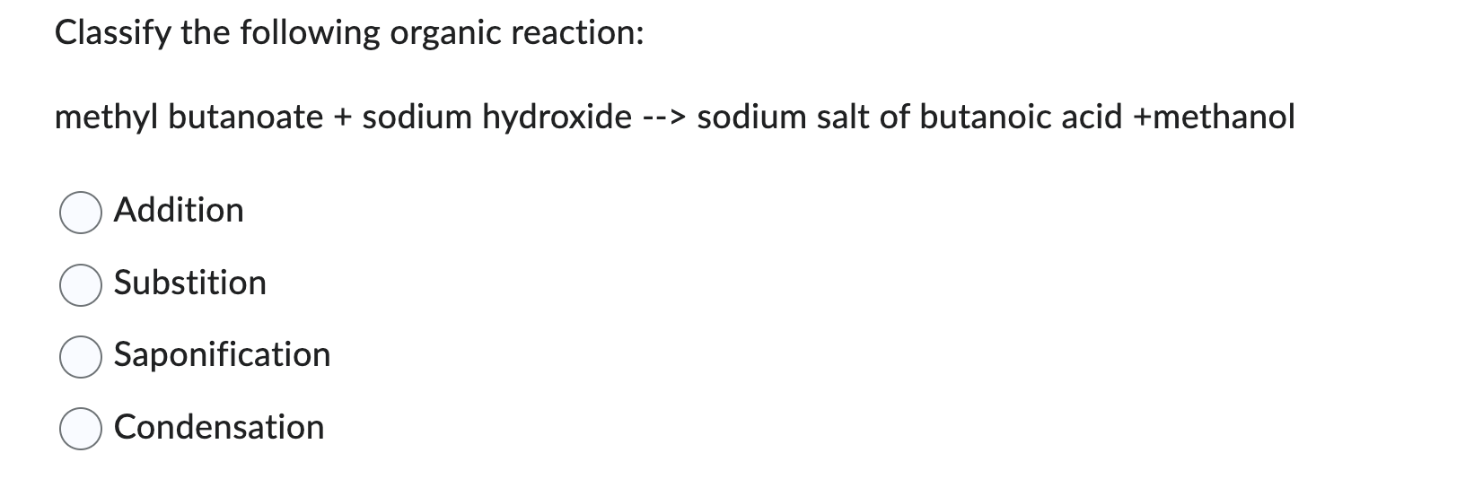 solved-classify-the-following-organic-reaction-methyl-chegg