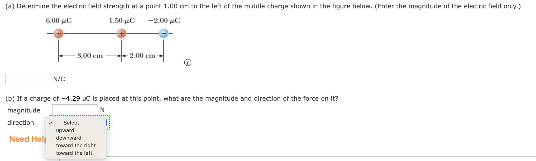Solved (a) Determine the electric field strength at a point | Chegg.com