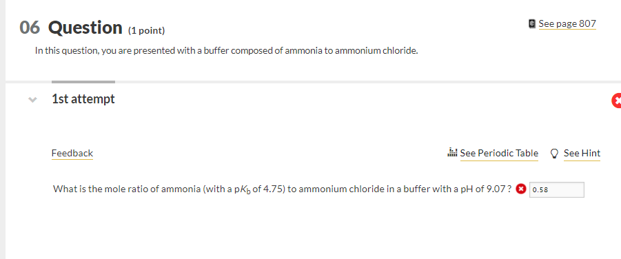 Solved See page 807 06 Question (1 point) In this question, | Chegg.com