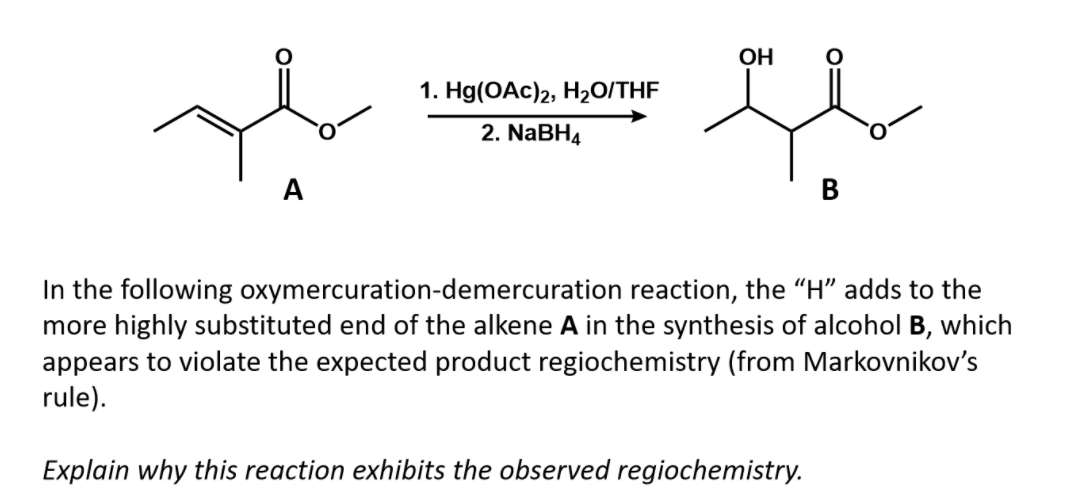 Alkene with 2025 hg oac 2