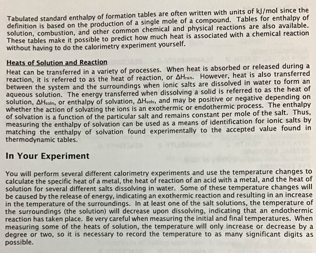 Solved Experiment 7 Measuring Heat Transfer with a | Chegg.com