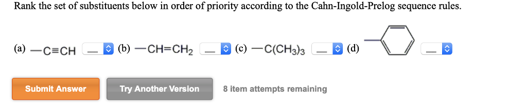 solved-rank-the-set-of-substituents-below-in-order-of-chegg