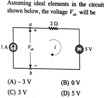 Solved Assuming ideal elements in the circuit shown below, | Chegg.com