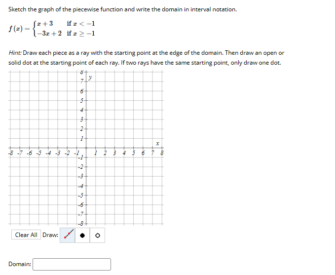 Solved Sketch the graph of the piecewise function and write | Chegg.com