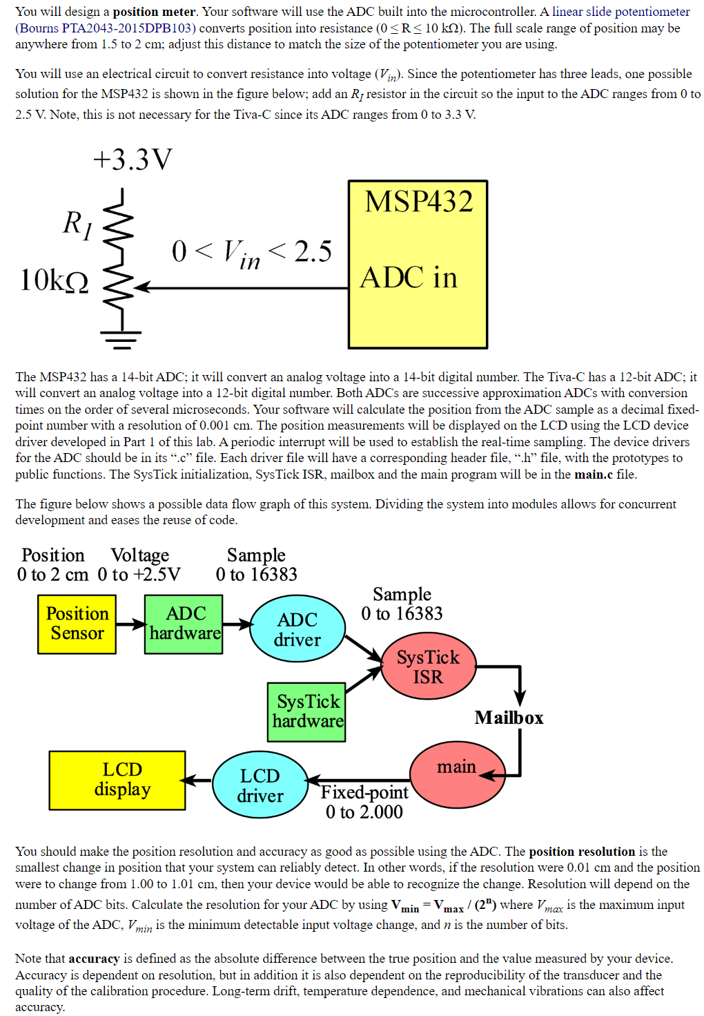 In this part of the lab, you will interface a 16×2 | Chegg.com